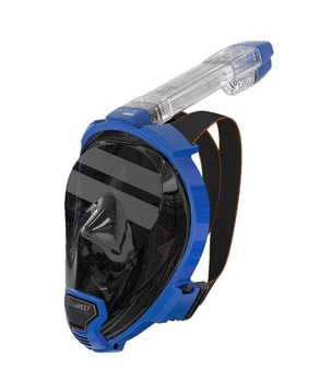 Маска Ocean Reef Aria QR + Full Face синяя M/L не запотевающая для сноркелинга (501596ALP) (OR019071)