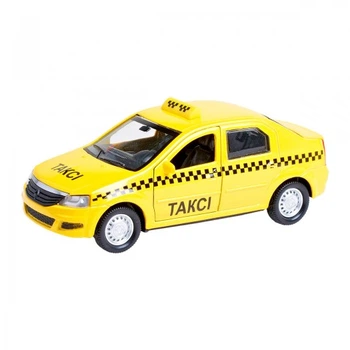 Автомодель Technopark Renault Logan Taxi 1:32 Жовтий (LOGAN-T