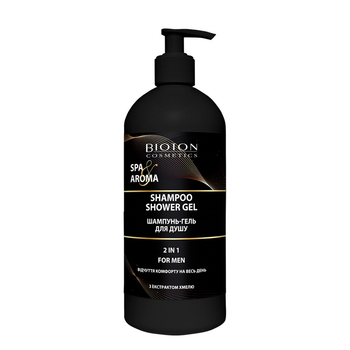 Шампунь-гель для душа "BIOTON" Spa&Aroma 2в1, мужской, с экстрактом хмеля, 750мл