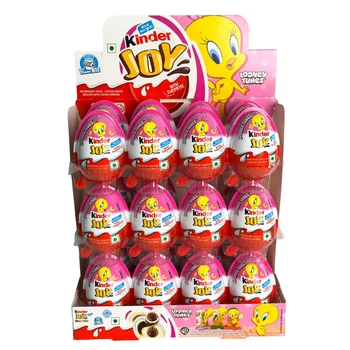 Шоколадное яйцо 2026 Kinder Joy из серии "Looney Tunes Tweety" Луни Тюнз Твити (24 шт х 20 г)