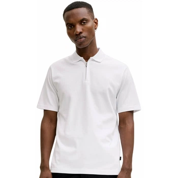 Поло JPRBLAETHAN SS ZIP POLO SN Jack & Jones 12292992-Bright White L Білий (5715829125920)