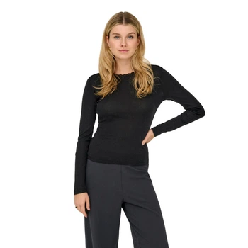 Реглан ONLNICOLINA L/S TOP JRS ONLY 15359724-Black XS Чорний (5715825993561)