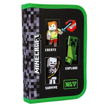 Пенал твердий Yes одинарний з клапаном Minecraft Reality HP-03 для хлопця (533733)