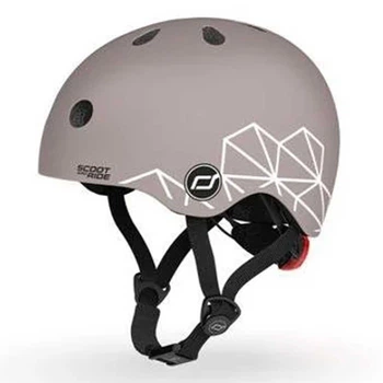 Шлем защитный детский с маячком Scoot and Ride 45-51 см Brownlines