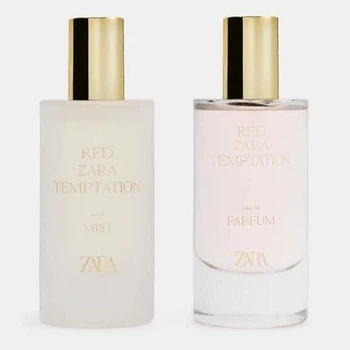 Парфумована вода та міст для волосся RED ZARA TEMPTATION EDP + Hair Mist Limited Edition 2×50 мл
