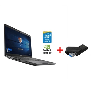 Мобильная рабочая станция Б-класс Dell Precision 3541 / 15.6" (1920x1080) IPS / Intel Core i7-9850H (6 (12) ядер по 2.6 - 4.6 GHz) / 16 GB DDR4 / 512 GB SSD / nVidia Quadro P620, 4 GB GDDR5, 128-bit / WebCam / Win 11 Pro б/у + Подарок Флеш-накопитель 64GB