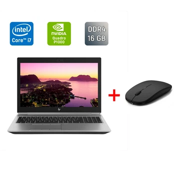 Мобильная рабочая станция Б-класс HP ZBook 15 G5 / 15.6" (1920x1080) IPS / Intel Core i7-8850H (6 (12) ядра по 2.6 - 4.3 GHz) / 16 GB DDR4 / 256 GB SSD / nVidia Quadro P1000, 4 GB GDDR5, 256-bit / Fingerprint / WebCam / HDMI б/у + Подарок Мышь / USB