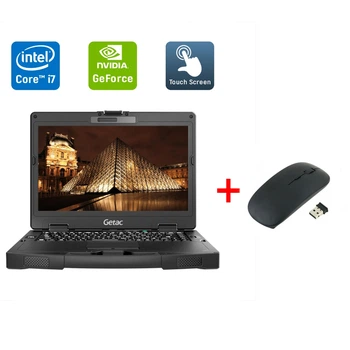 Защищенный ноутбук Getac S410 / 14" (1920x1080) IPS Touch / Intel Core i7-6600U (2 (4) ядра по 2.6 - 3.4 GHz) / 16 GB DDR4 / 480 GB SSD / nVidia GeForce GTX 950M, 2 GB GDDR5, 128-bit / HDMI / RJ-45 / Windows 10 б/у + Подарок Беспроводная мышь / USB