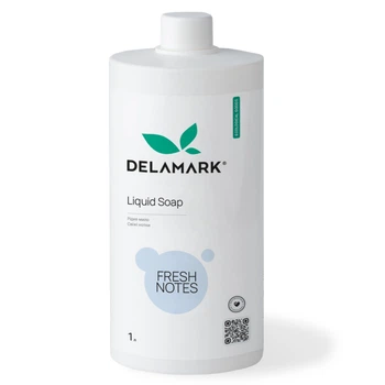 Мило рідке DeLaMark косметичне Свіжі нотки 1000 мл 4820152331939