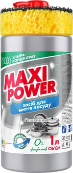 Засіб для миття посуду Maxi Power Платинум 1 л (4823098402794)