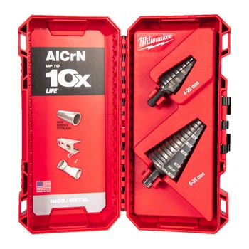 Набор сверл ступенчатых Step Drill COBALT ALCRN MILWAUKEE (Ø4–20мм Ø6–35мм) (2шт), пластиковая коробка