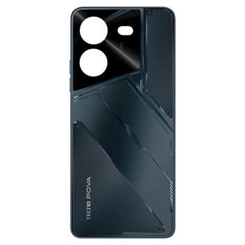 Задняя крышка Tecno Pova 5, High quality, Черный - 456841