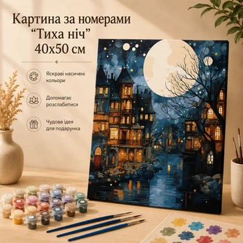 Картина за номерами "Тиха ніч" 40x50 см