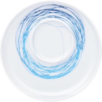 Блюдце до чашки для еспресо 11 см Five Senses Whirl Blue Kahla