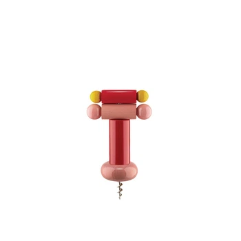 Штопор 6х18 см, красный / розовый / желтый Alessi