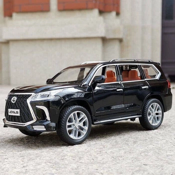 Колекційна модель Lexus LX 570 Super Sport 1:24 металева інерційна машинка джип Лексус зі світлом, звуком