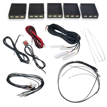 Комплект мигалка светодиодная контурная подсветка салона K4 RGB (Magic) Управление телефоном (91211)