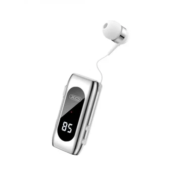 Bluetooth гарнітура XO BE37 with Digital Display, Bluetooth 5.3, бездротова гарнітура з дисплеєм, до 28 годин роботи, чорна