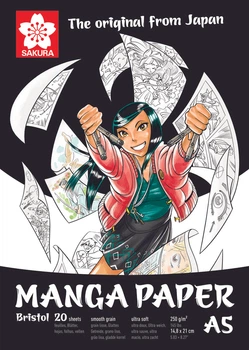 Альбом для рисунку MANGA A5 250г/м2 20л Sakura