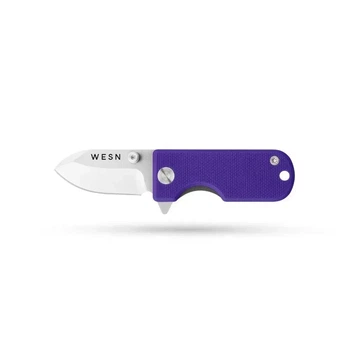 Складной нож WESN MICROBLADE (Титан + Фиолетовый G10) 9.5см