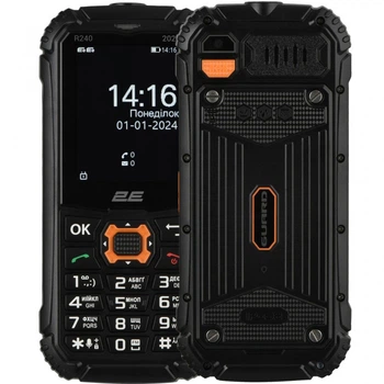 Мобильный телефон 2E R240 2025 Black (694743657623) (22416)