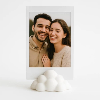 Подставка для фотографий Fujifilm Instax mini, Canon Zink, Polaroid Go, Облачко Белая