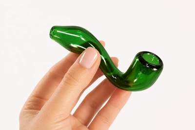 Стеклянная трубка для курения Snake Green