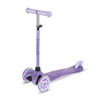 Самокат Kidwell Uno Glitter Led Violet, 5906601709227