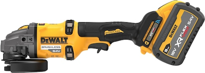 Szlifierka kątowa DeWalt 54V XR FLEXVOLT 125 mm z 2 akumulatorami 9 Ah (DCG418SHDX2-QW)