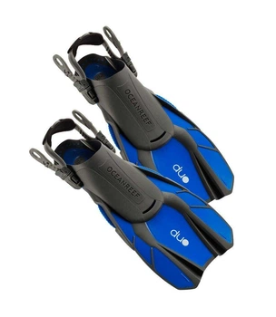 Ласты Ocean Reef Duo Fins синие S/M неопреновая прокладка открытая пятка (501367ALP) (OR020103)