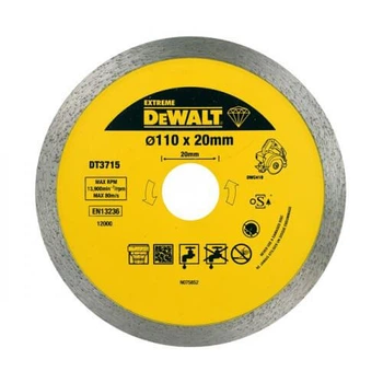 Алмазный диск DeWALT DT3715 диаметр 110 мм толщина 1.6 мм высота сегментов 8 мм (DT3715)