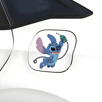 Автомобільна наклейка 3D Ліло та Стіч Lilo and Stitch 10X10см avt_nak_10
