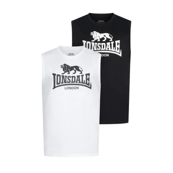 Комплект 2 футболки чоловічі Lonsdale ROLLESTON 117741-1500 XXL Black/White (4255581558310)