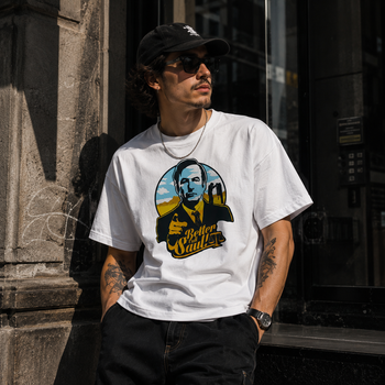 Футболка мужская с принтом ТіШОТКА Better Call Saul Путь: Во все тяжкие XS Белый Оверсайз (1090500917)