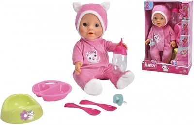 Лялька інтерактивна Simba Bobas New Born Baby з аксесуарами 30 см 503-0519 (4006592097882)