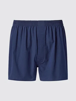 Мужские боксеры шорты Uniqlo Premium Cotton Woven Trunks XL темно-синий 486865