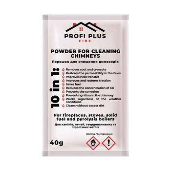 Порошок для очистки дымоходов Profi Plus, 40гр