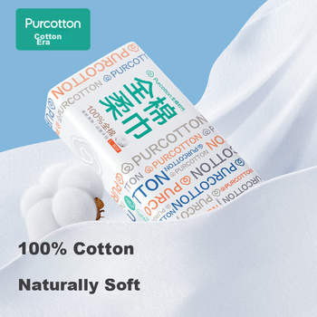 Влажные салфетки для умывания PurCotton [Выбор Сунь Инша], продаются в магазине JD, одноразовые хлопковые салфетки для лица, мягкие хлопковые полотенца, 12 упаковок, 20*20 см