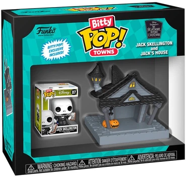 Zestaw figurek Funko Bitty Pop! Town Disney The Nightmare Before Christmas Jack w domu 2.5 cm 83683 (889698836838)