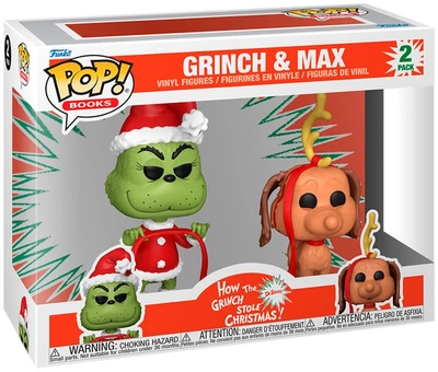 Набір фігурок Funko Pop! Books The Grinch Grinch and Max 9 см 2 шт 72505 (889698725057)