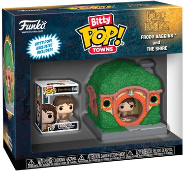 Набір фігурок Funko Bitty Pop! Town The Lord of the Rings Frodo Baggins and Shire 2.5 см 83685 (889698836852)