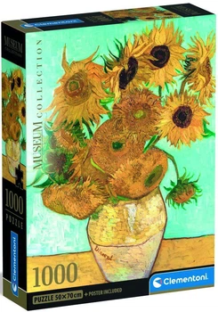 Пазл Clementoni Sunflowers Van Gogh Museum 1000 елементів 39966 (8005125399666)