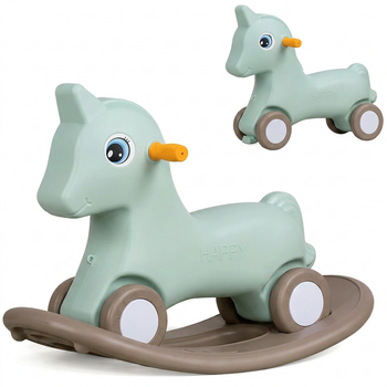 Каталка качалка беговел пони мятная 2в1 SP-Sport Happy Pony 1744 Mint-Beige