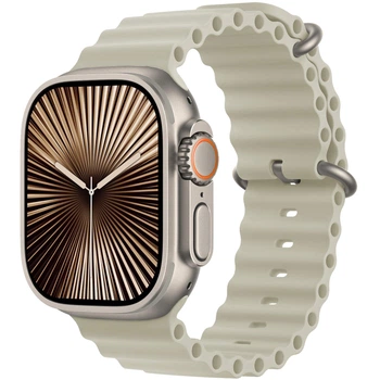 Смарт-годинник Smart Watch HK11 ULTRA 3 AMOLED 49mm [2 ремінці Trail Loop та Ocean Band у комплекті] світло-сірий HK11U3-SS