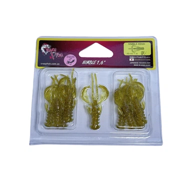 Приманка Crazy Fish Nimble 1.6" 49-40-1-6 вкус кальмар уп. (9шт),49-40-1-6