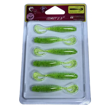 Приманка Crazy Fish Comet 2.5" 93-65-20-6 кальмар упак (6шт),93-65-20-6