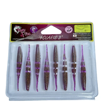 Приманка Crazy Fish Polaris 3" 24-68-12-6 смак кальмар уп. (8шт),24-68-12-6