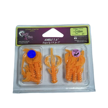 Приманка Crazy Fish Nimble 1.6" 49-40-77-6 смак кальмар уп. (9шт),49-40-77-6