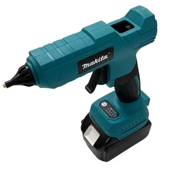 Клейовий акумуляторний термопістолет Makita 21V (термопістолет, акумулятор 21V 4Ah, зарядний пристрій)