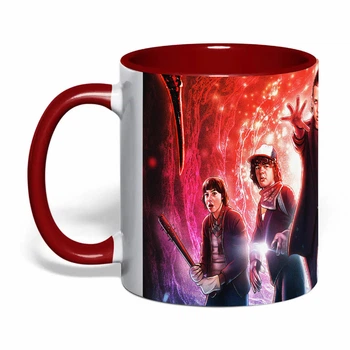Чашка с печатью "Очень странные дела / Stranger Things" №13 (цвет бордовый) (41637)